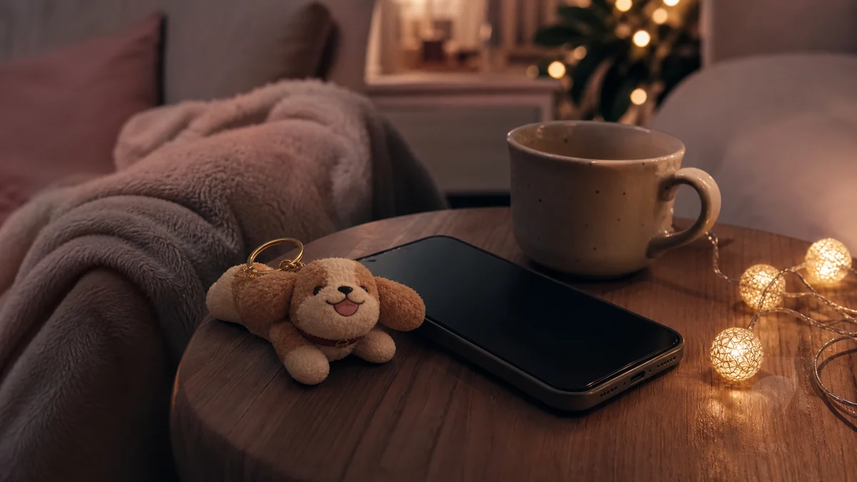 ENFP 快樂小狗在熱鬧人群後獨自安靜充電的房間